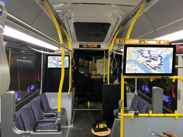 Open Frame Touch Screen Monitor as a Way Finding Display in Cars and Buses