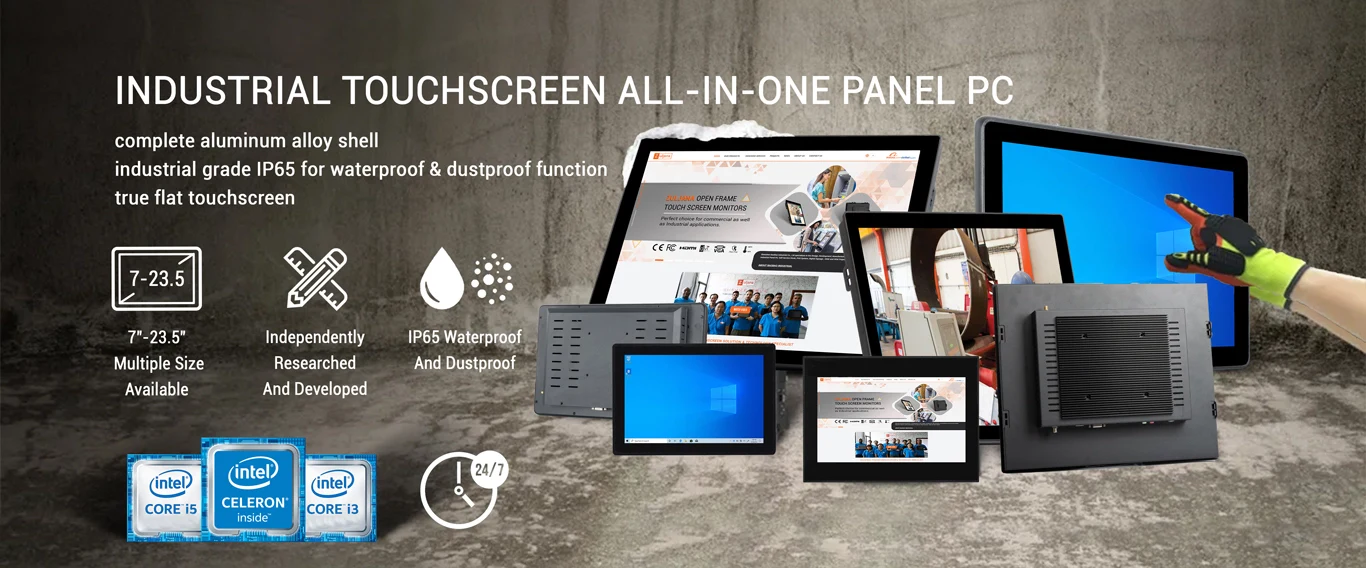 All-In-One Industrial Touch Panel PC for Factories, Medical & Industrial Applications