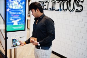 Paying directly to Self-ordering Kiosk for the order