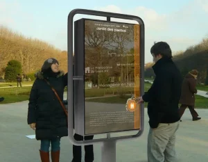 Wayfinding Kiosk at Amusement Park with Capacitive Touch Display