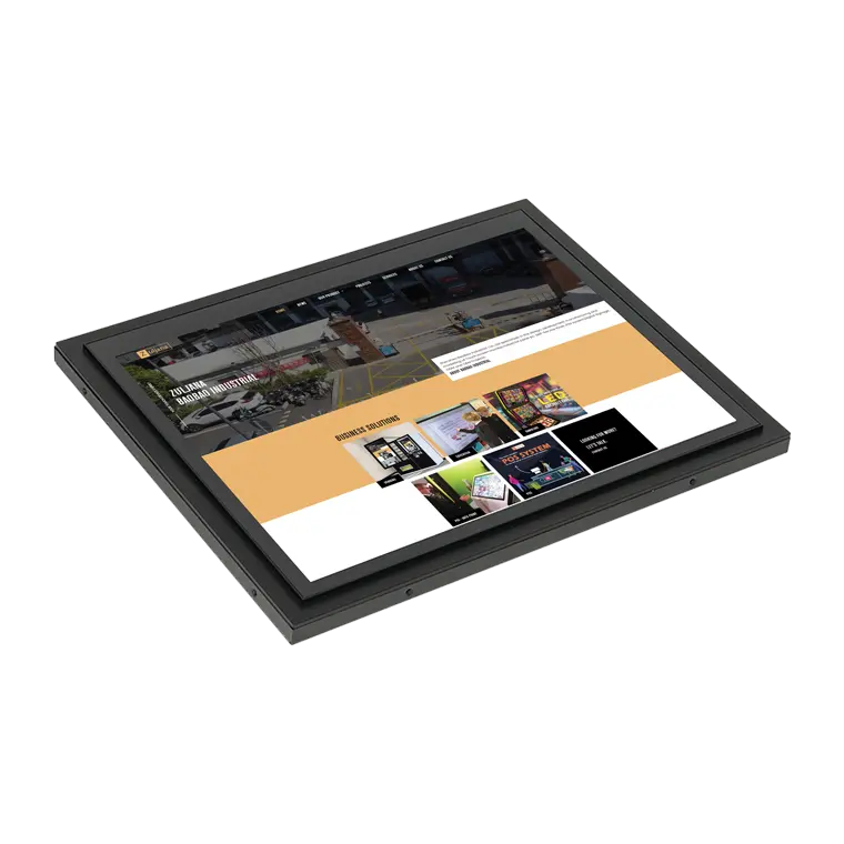 ZL104TMBCAP – 10.4 Inch Industrial Touch Screen Monitor (Front)